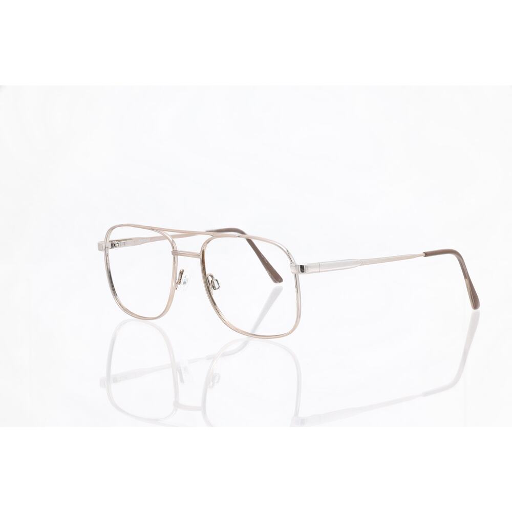 Aristar 6102 Color-035 Brown/Silver 54-18-140mm Eyeglasses FRAMES ONLY - GOOD